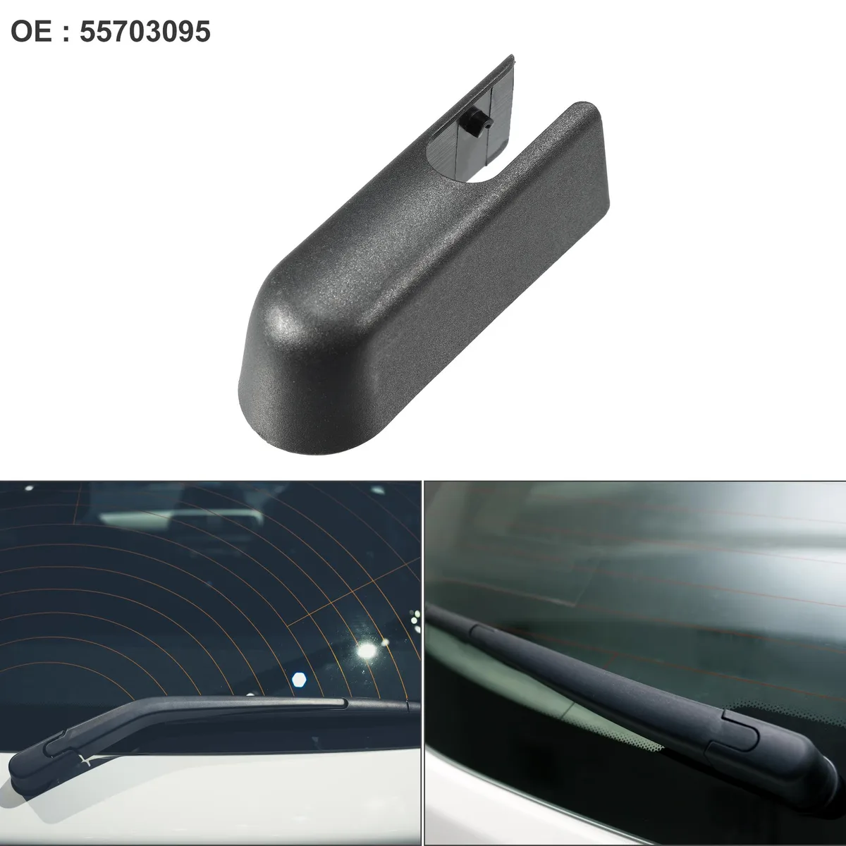 Unique-Bargains Unique-Bargains Rear Wiper Arm Cover Cap for Opel Insignia A Sports Tourer 2008-2017 Black — product photo