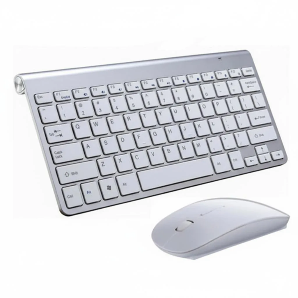 The Perfect Part The Perfect Part Slim Wireless Keyboard &amp; Mouse Set Silver 1200 DPI 2.4GHz — product photo