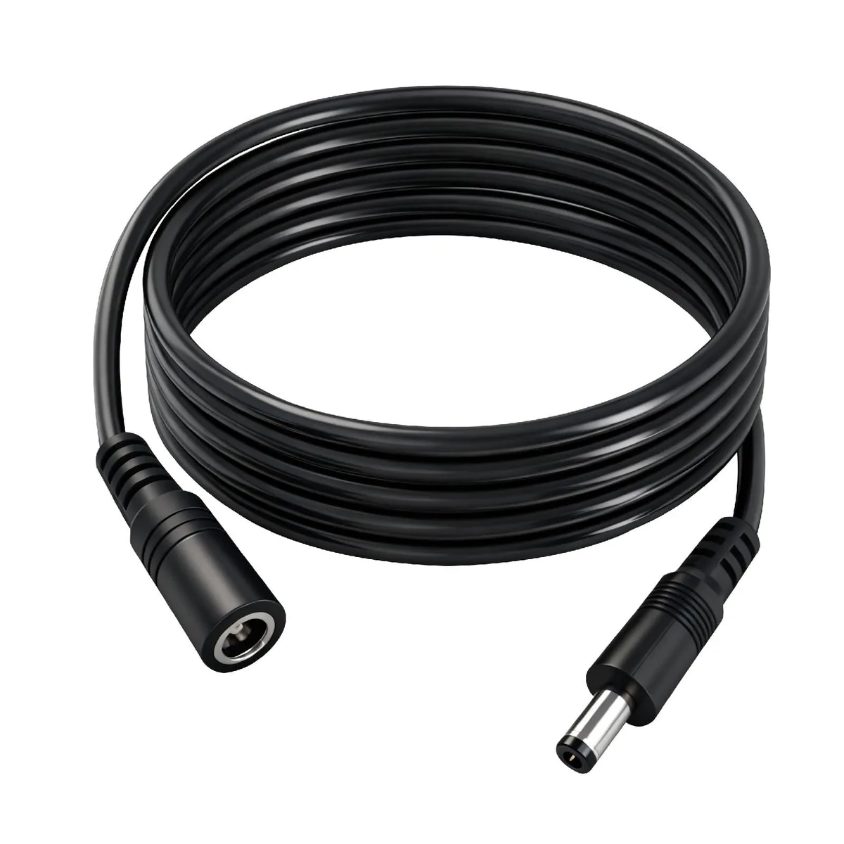  IMIYORE 16AWG DC Power Extension Cord 5.5mm x 2.1mm Male to Female 4.9ft 2pcs — product photo