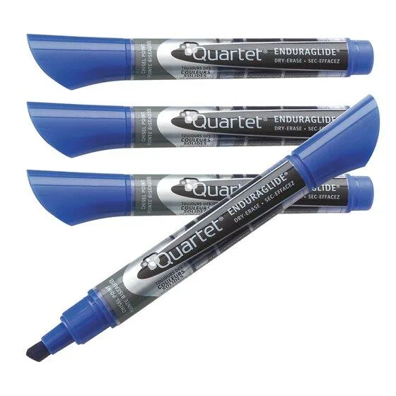 Quartet Quartet 5001-3M Dry Erase Markers Chisel Tip Blue 12 Pack — product photo