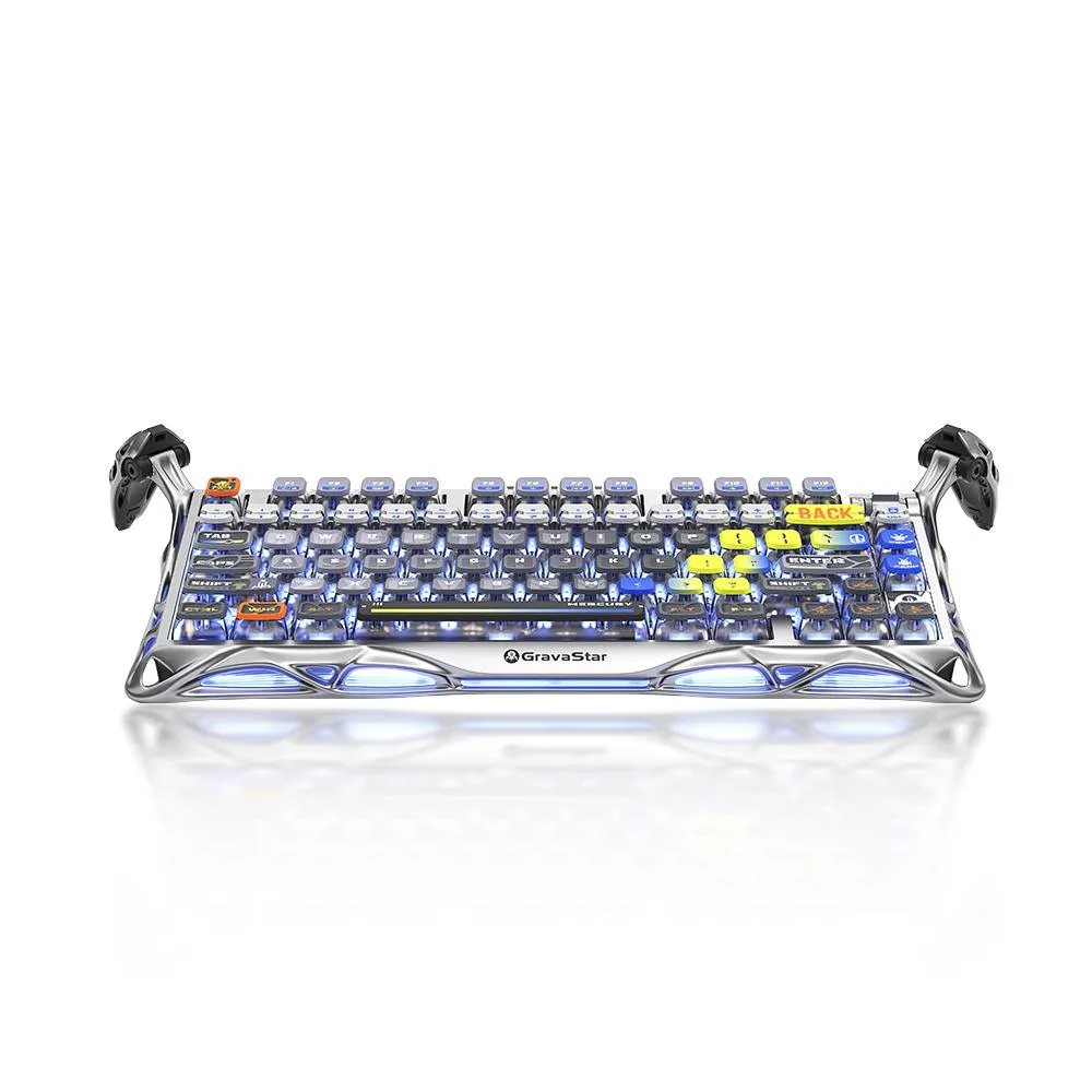 GravaStar GravaStar K1 Pro Interstellar Silver 75% Gaming Keyboard 79 Keys — product photo