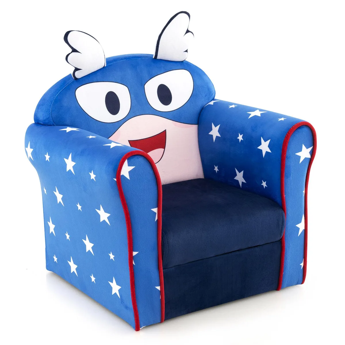 SlickBlue SlickBlue Kids Sofa Armrest Thick Cushion Blue 23x16.5x21.5 — product photo