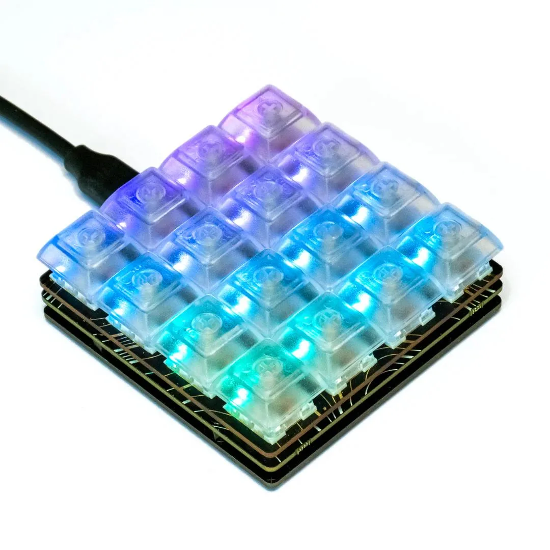 Pimoroni Pimoroni PIM561 Keybow 2040 Linear quiet 16-key development board — product photo