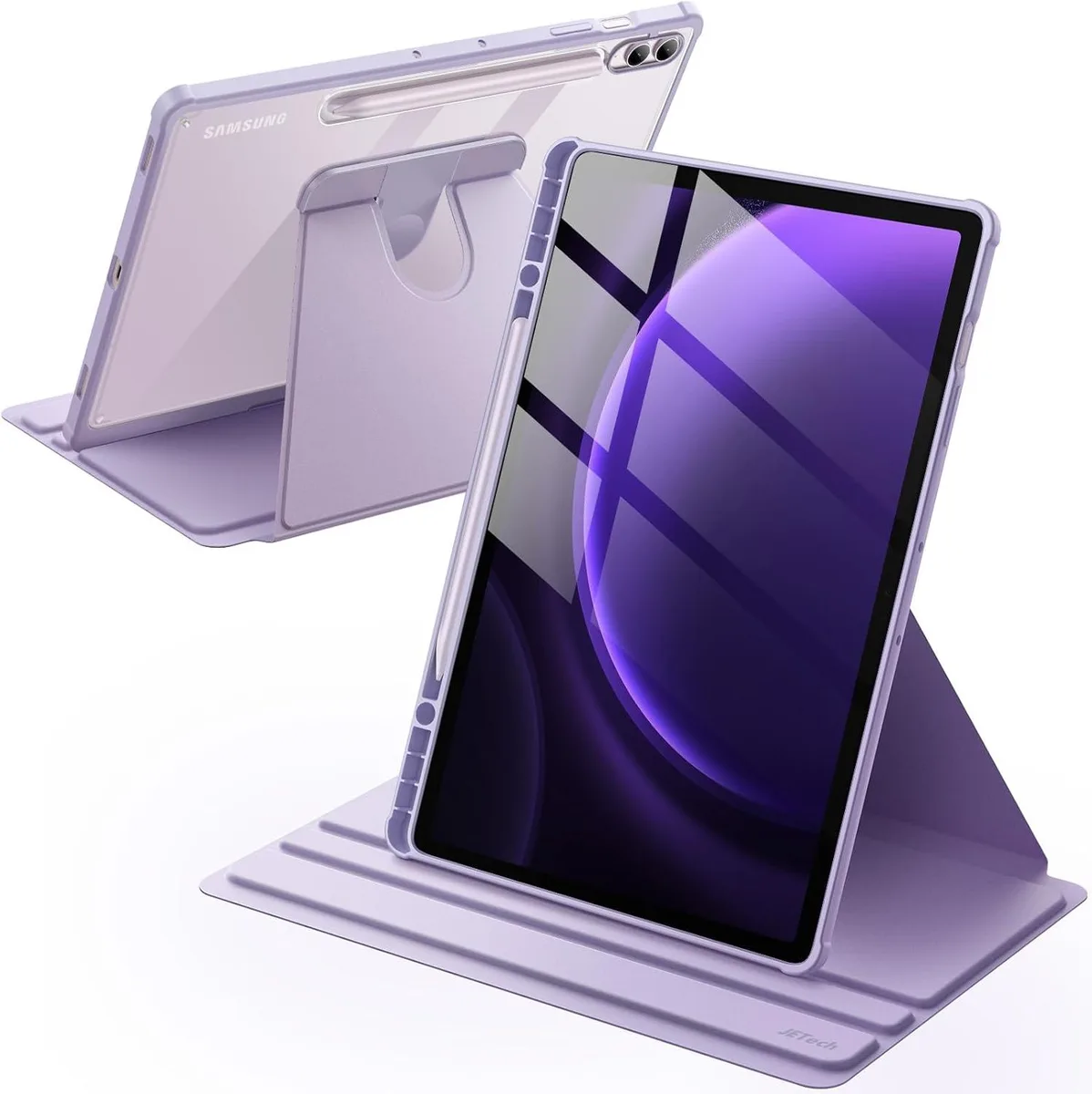 Kootion Kootion Rotating Case for Galaxy Tab S10+ 2024/S9+ 2023 12.4-Inch Lavender — product photo