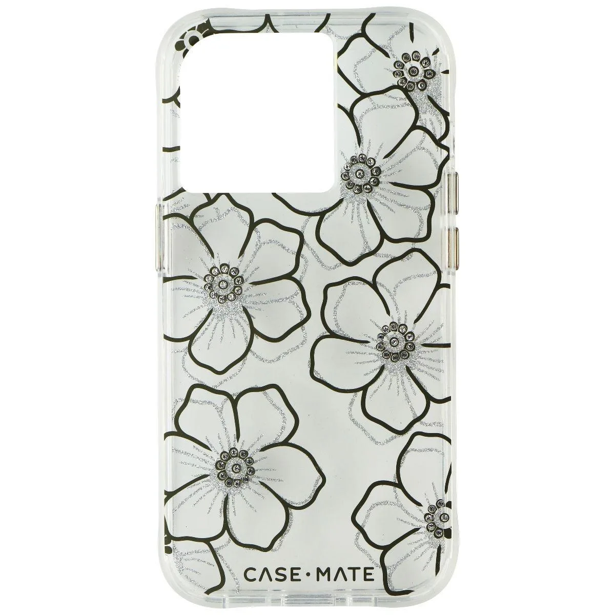 Case-Mate Case-Mate Hardshell case iPhone 14 Pro Floral Gems glitter — product photo
