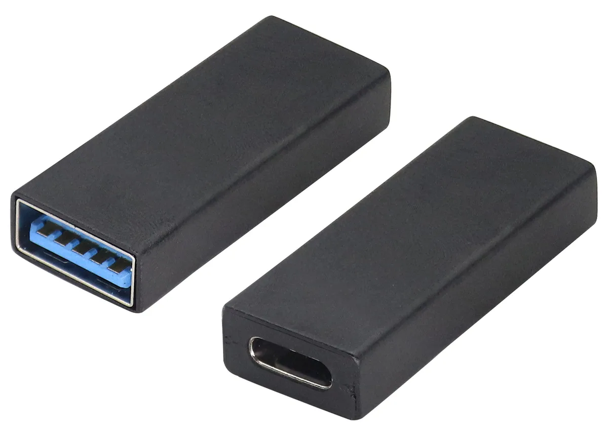 BUCIER BUCIER USB 3.0 A Male to USB Type C Female Converter 2 Pack Black — product photo