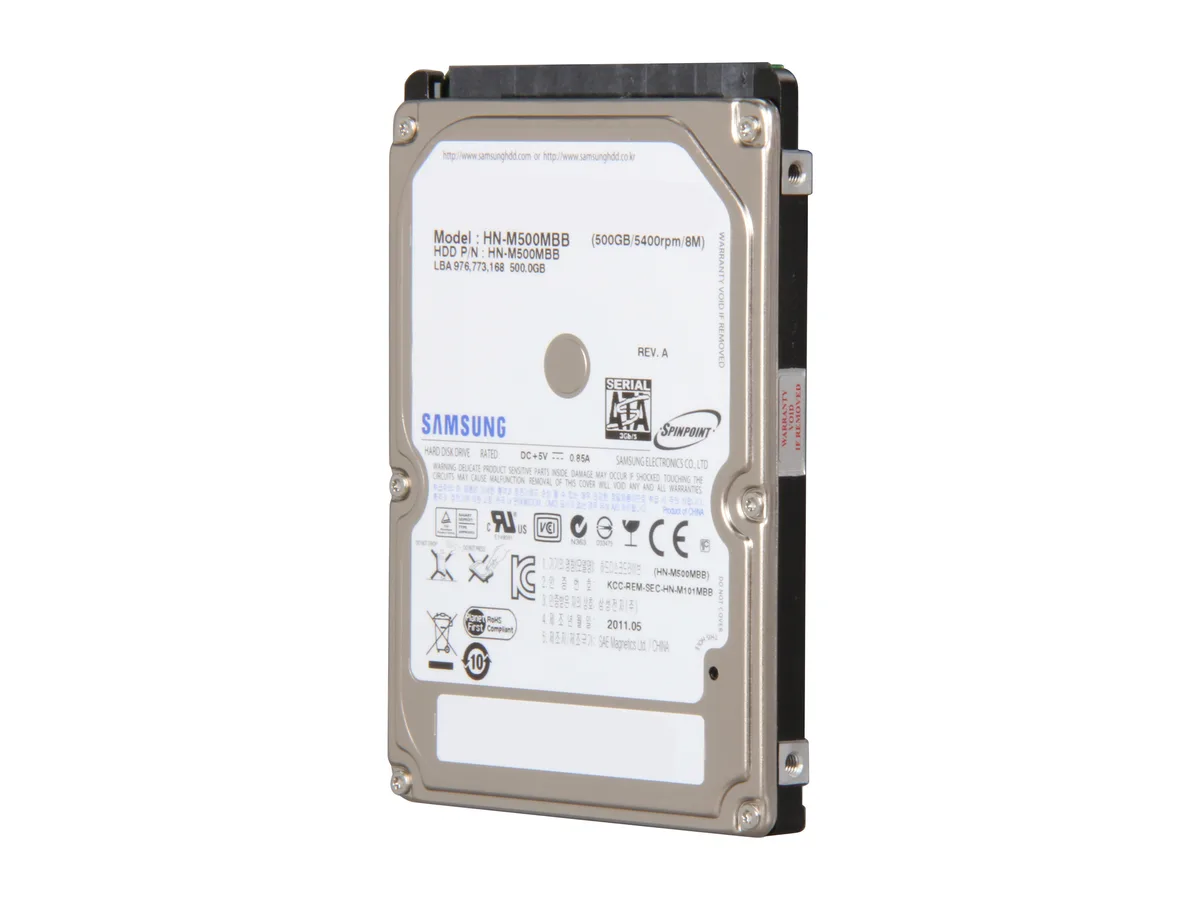 SAMSUNG SAMSUNG ST500LM012 500GB 5400 RPM 8MB Cache SATA 6.0Gb/s 2.5" laptop hard drive — product photo