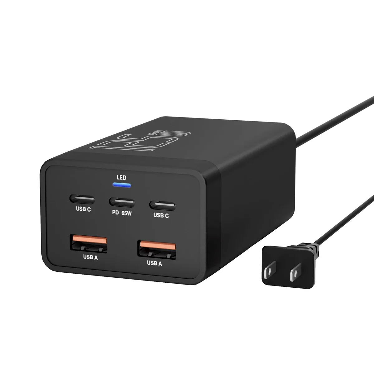 KEHIPI KEHIPI ZETX125W01A 125W GaN 5-Port USB Charger Black — product photo