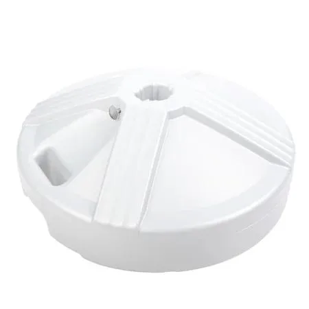 US Weight US Weight 50 lb Umbrella Base White — product photo