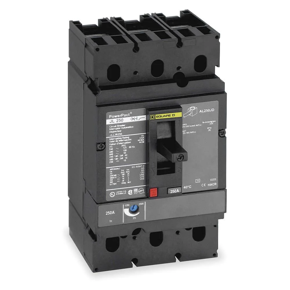 SQUARE D SQUARE D JGL36000S25 Molded Case Circuit Breaker 250A 3 Pole — product photo