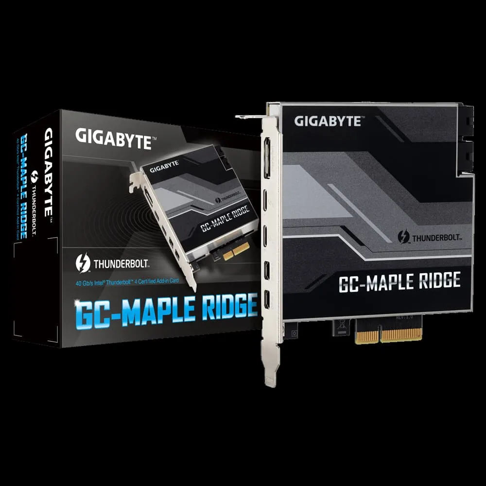 GIGABYTE GIGABYTE Z590 Thunderbolt 4 PCIe x4 expansion card — product photo