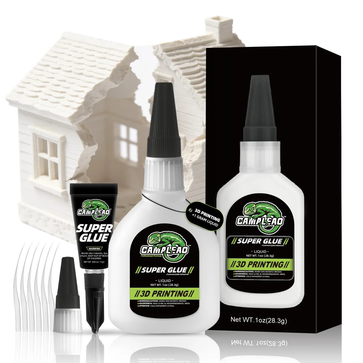  Camaleao 3D Printing Super CA Glue 1oz + 1g Kit adhesive — product photo