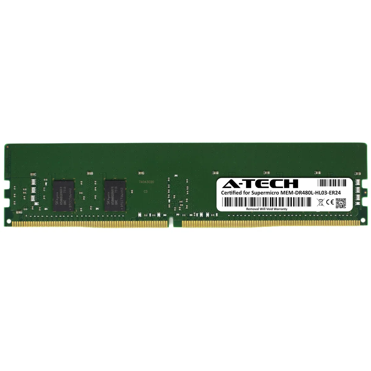 A-Tech A-Tech Supermicro Certified 8GB DDR4 2400MHz CL17 1Rx8 ECC RDIMM — product photo