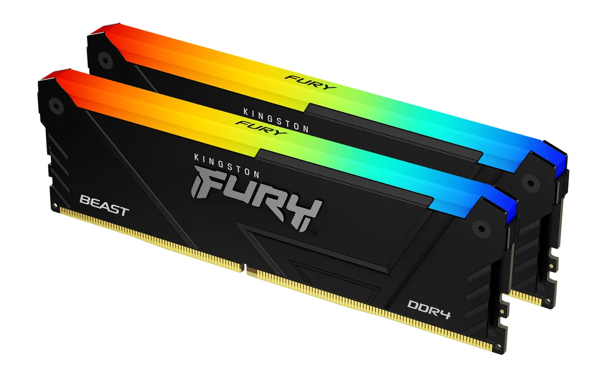 Kingston Technology Corp. Kingston Technology Corp. KF432C16BB2AK2/16 FURY Beast 16GB (2×8GB) DDR4 3200 CL16 desktop RAM — product photo