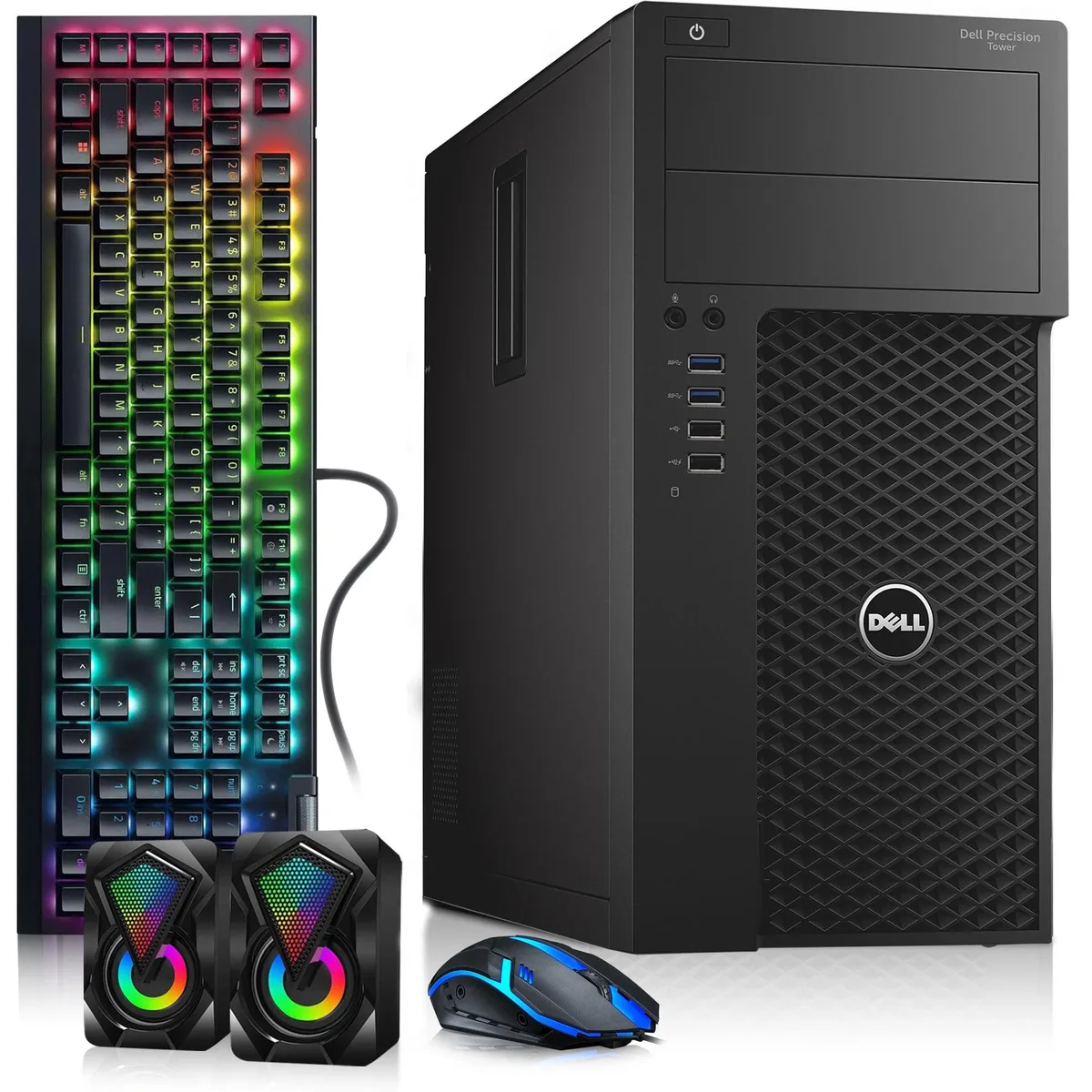 DELL Dell Precision 3620 desktop PC, Core i5-7500, 16GB DDR4, 256GB SSD, GT 1030, Windows 11 Pro — product photo