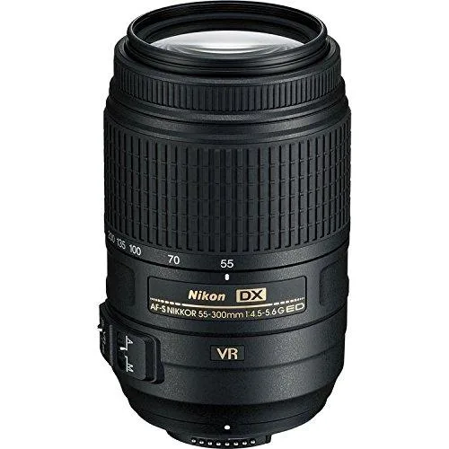 Nikon Inc Nikon 2197-IV AF-S DX NIKKOR 55-300mm f/4.5-5.6G ED VR camera lens — product photo