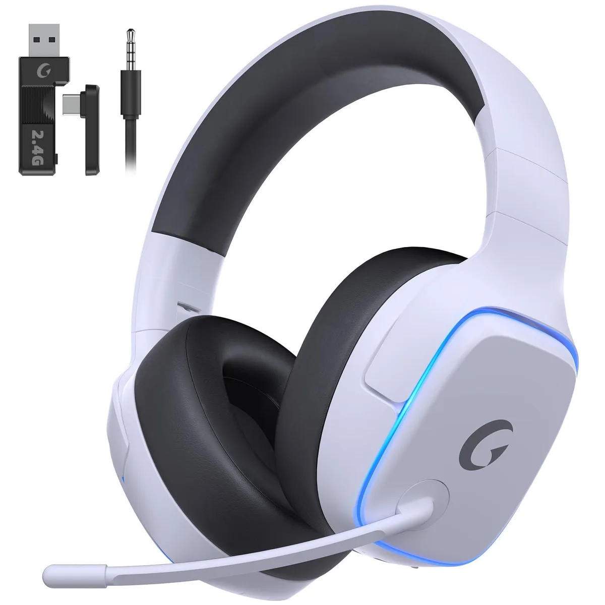  Gvyugke Captain 780 2.4GHz Wireless Gaming Headset White Switch — product photo