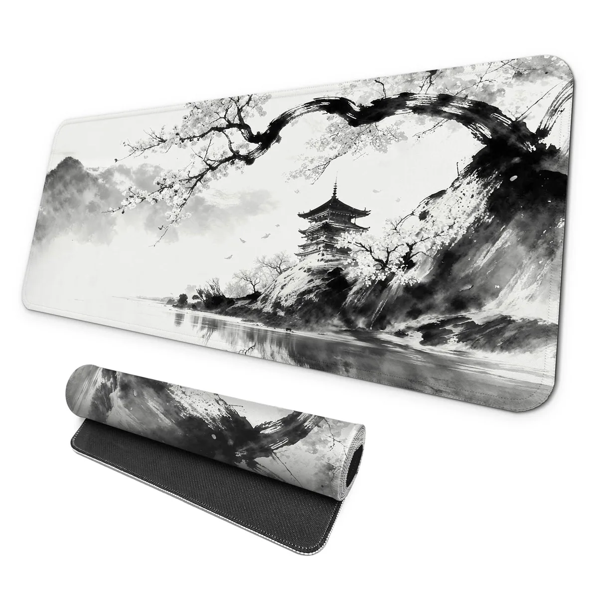  MAY FLOWER Mouse Pad Japanese Cherry Blossom 31.5 x 11.8 in — product photo