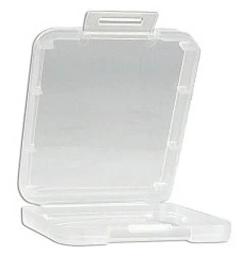 One hundred clear plastic clamshell cases for CompactFlash or Smart Media cards