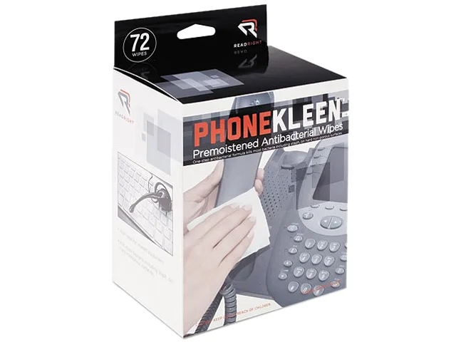 Read Right Read Right RR1303 PhoneKleen Wet Wipes 72 per Box — product photo