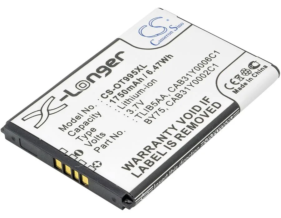 Cameron & Co Cameron & Co DS-CS-OT995XL cell phone battery 1.75 Ah 3.7 V Li-ion black — product photo