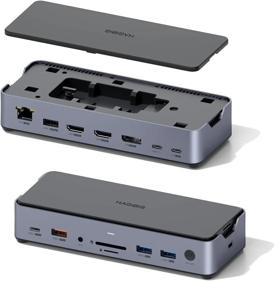BFKK BFKK 15-in-1 USB-C Docking Station with M.2 Enclosure, Triple 8K Display, 100W PD — product photo