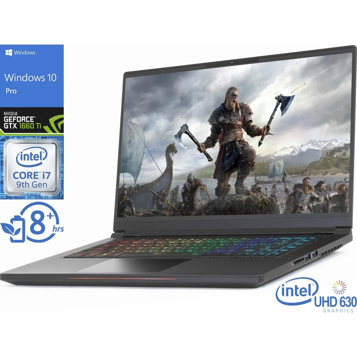 Intel Intel Whitebook Gaming Laptop 15.6" 144Hz i7-9750H 8GB 2TB GTX 1660 Ti — product photo
