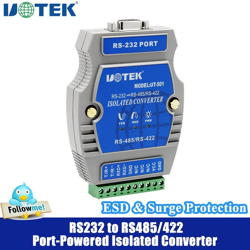 UOTEK UOTEK UT-501 RS-232 to RS-422/485 Data Converter — product photo