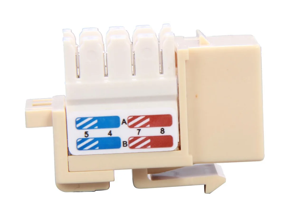 sakose sakose RJ45PD-I Cat 6 Punch Down Keystone Jack Ivory — product photo