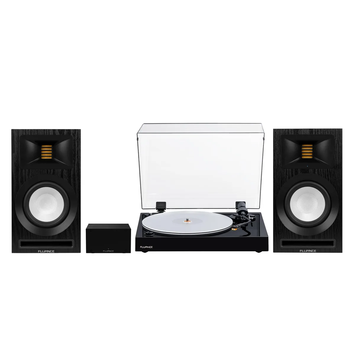 Fluance Fluance RT85N Turntable with Nagaoka MP-110, Ri71 Speakers, PA10 Preamp — product photo