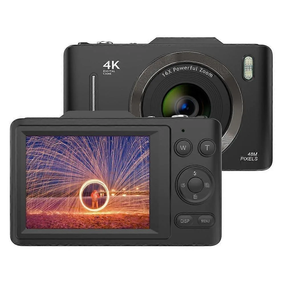 ecocleanpath ecocleanpath Kids Digital Camera 1080P 44MP 64GB 16x 20 Filters 2.4" Black — product photo