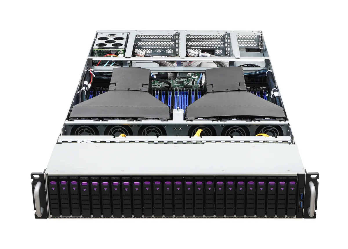ASRock Rack ASRock Rack 2U24E-EGS2 2U barebone server 24 NVMe bays 256GB DDR5 — product photo
