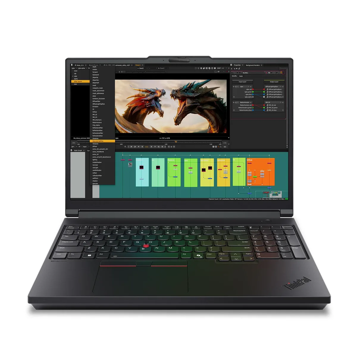 Lenovo Lenovo ThinkPad P16 Gen 3 16" VRR 40-120Hz Core Ultra 9 275HX 128GB RTX PRO 5000 24GB GDDR7 4TB laptop — product photo