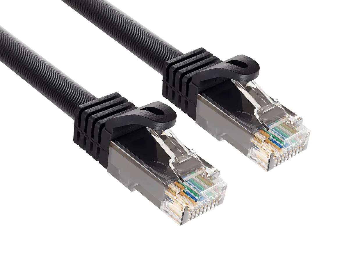 Cable Leader Cable Leader Cat6a network ethernet cable 12ft 24AWG 500MHz Black — product photo