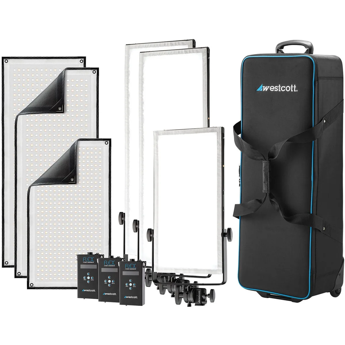 Westcott Westcott Flex Cine Peter Hurley Bi-Color LED Studio Kit — product photo