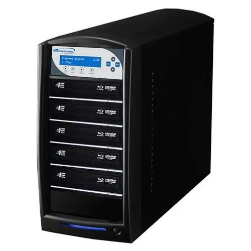 VinPower VinPower SharkBlu-S5T-XL-BK 1-to-5 Blu-ray/DVD/CD duplicator 500GB HDD USB 3.0 — product photo