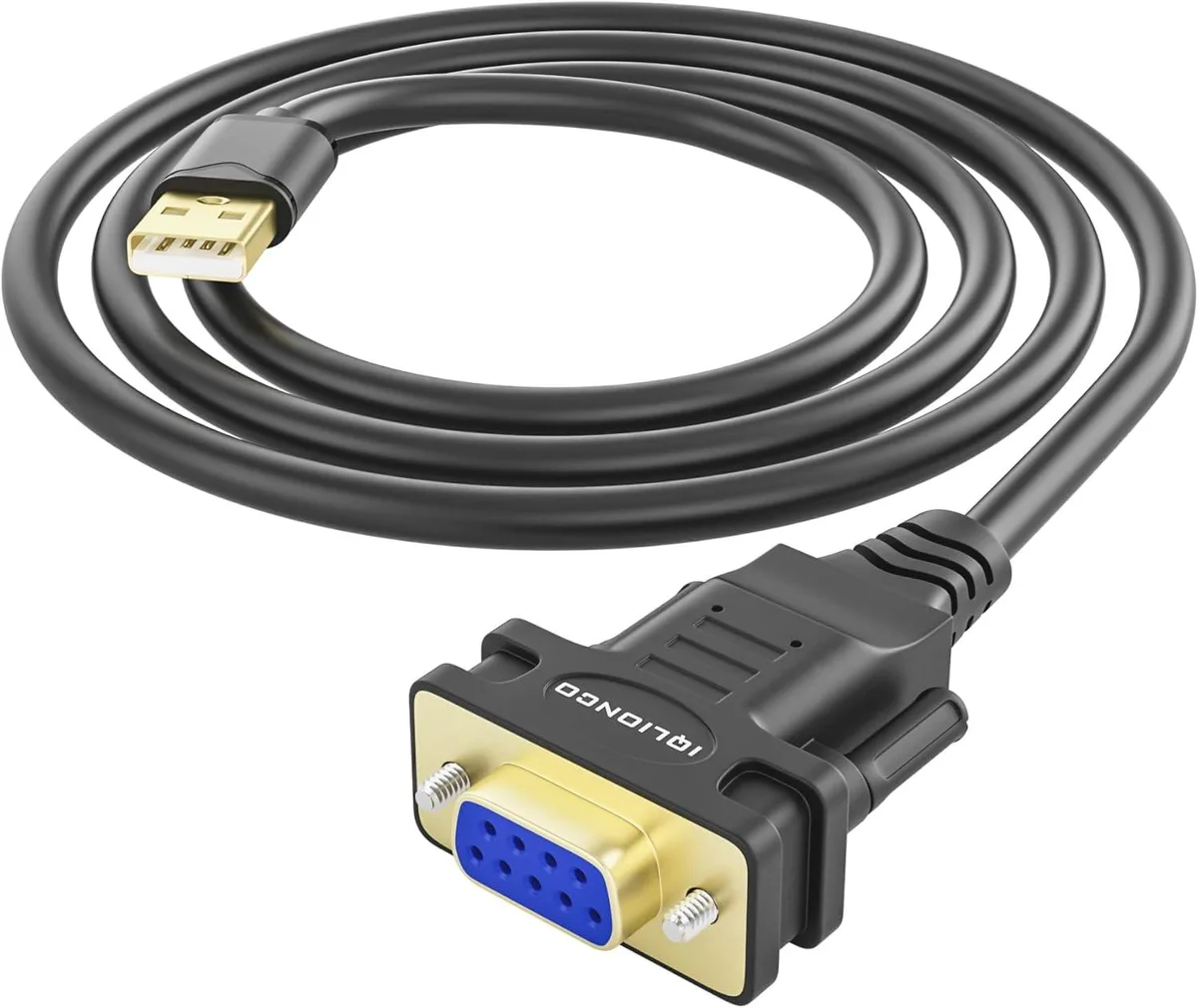 BFKK BFKK 12ft USB to RS232 adapter FT232RL female DB9 — product photo