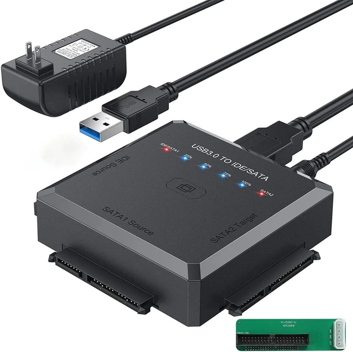 Vszerda Vszerda USB 3.0 to SATA IDE Adapter Cable with One Touch Backup — product photo