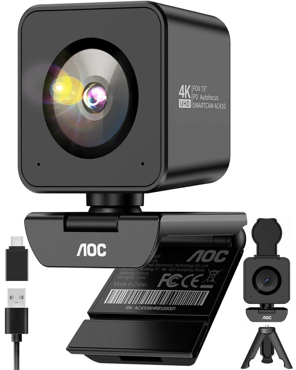  AOC AC410 4K Webcam Sony IMX363 1080p 60FPS PDAF — product photo