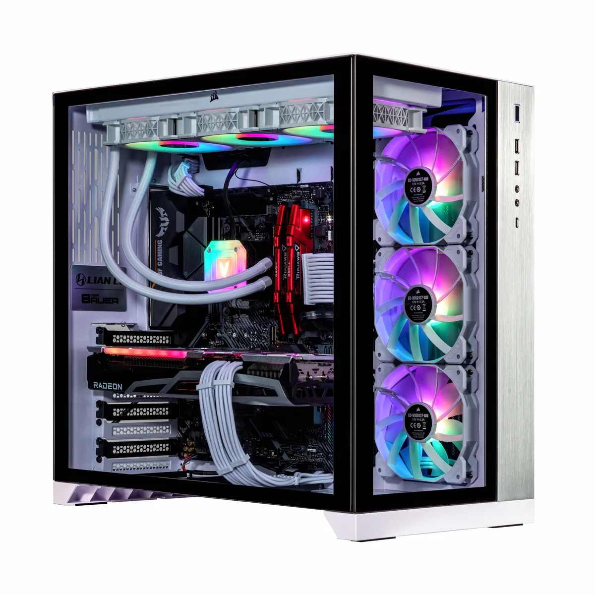 Velztorm Velztorm Lux Lyte gaming PC Ryzen 9 5900X Radeon RX 6900 XT 16GB DDR4 2TB NVMe White Win 10 Pro — product photo