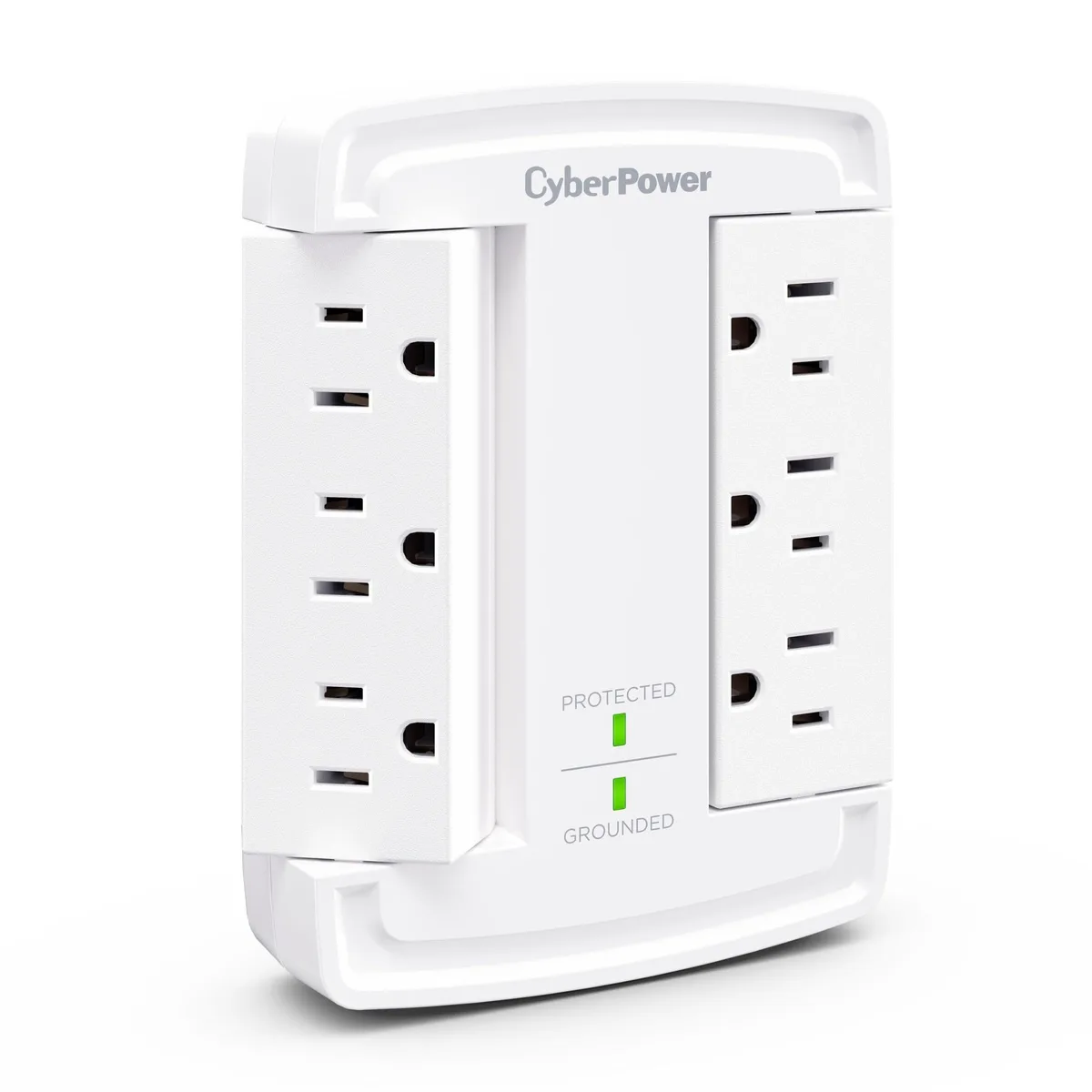 CyberPower CyberPower CSB6WS 6-Outlet Wall-Tap Surge Protector 1800J 800V 125V — product photo