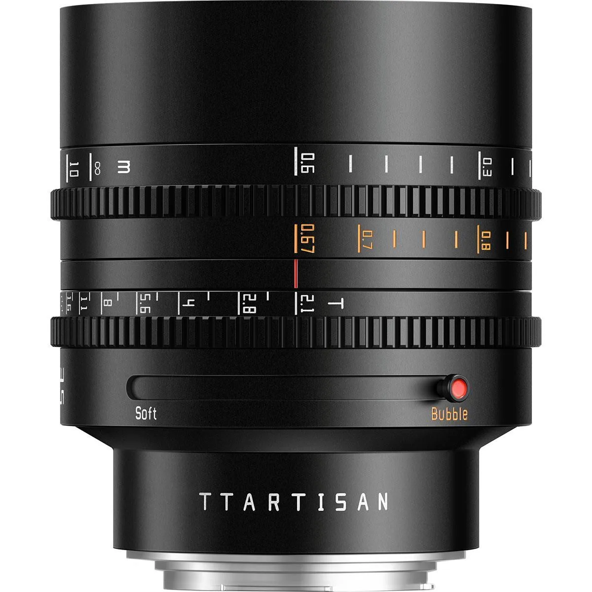 TTARtisan TTARtisan 85mm T2.1 Canon RF camcorder lens — product photo