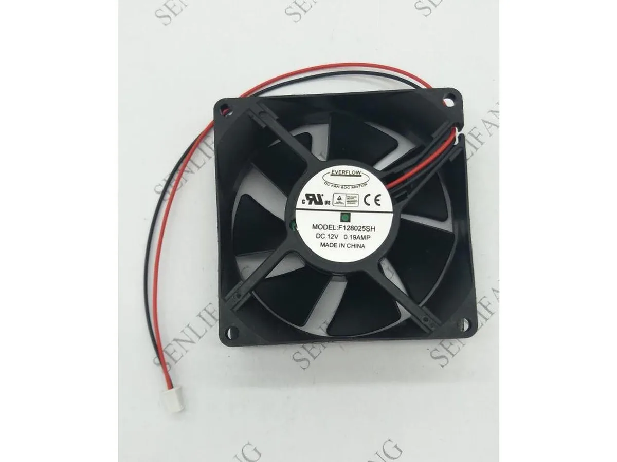 Fans Fans F128025SH 80×80×25 mm 12 V 0.19 A 2-pin case fan — product photo