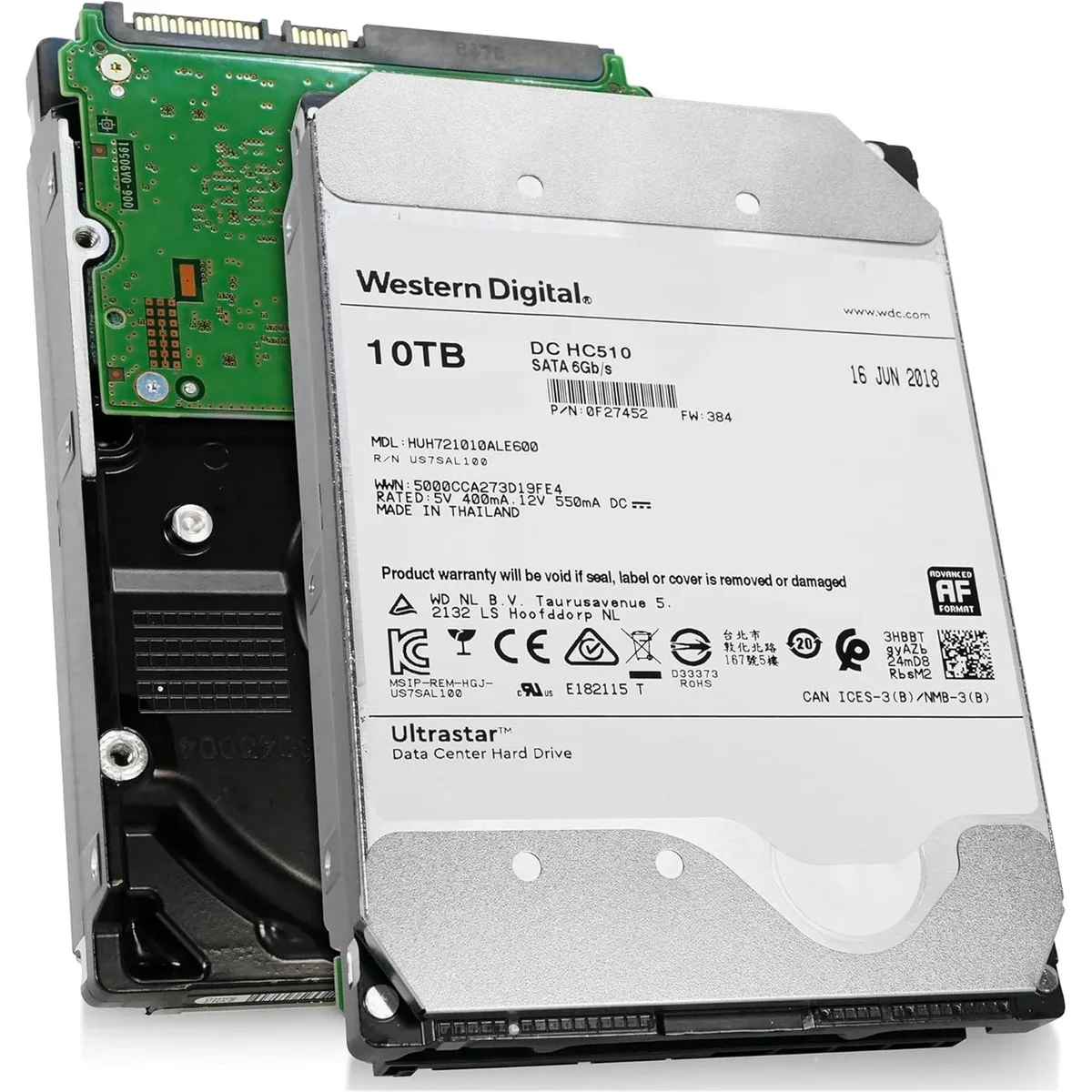 HGST HGST 0F22801-20PK 10TB 3.5" 7200RPM SATA 256MB internal hard drive — product photo