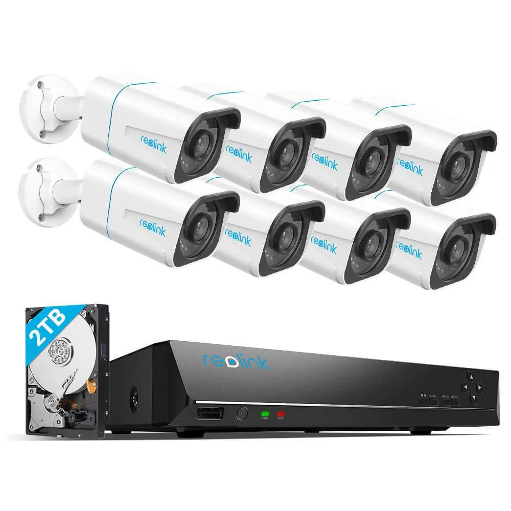 Reolink Reolink 8CH 4K PoE Surveillance Security System RLK8-810B8-A 8×8MP 2TB NVR — product photo