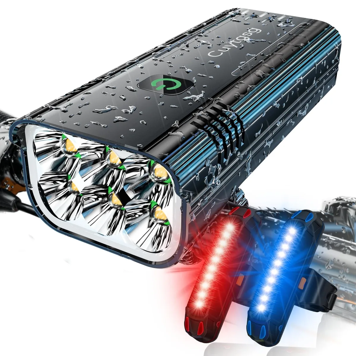  Hollywood Racks KX6 9800 lumens 10 modes 72 hr runtime cycling accessory — product photo