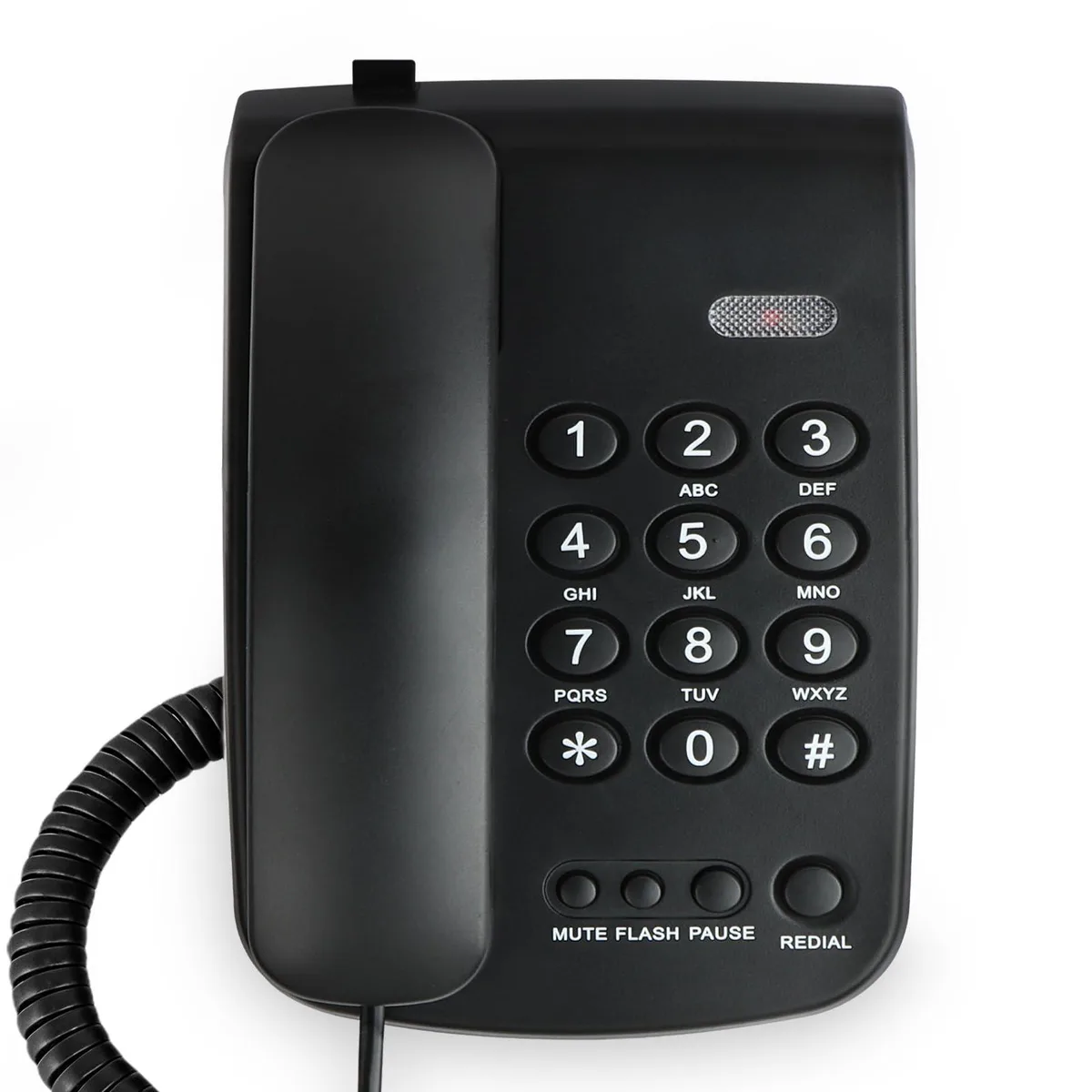 Uvital Corded Phone Black Digital Answering Machine — product photo