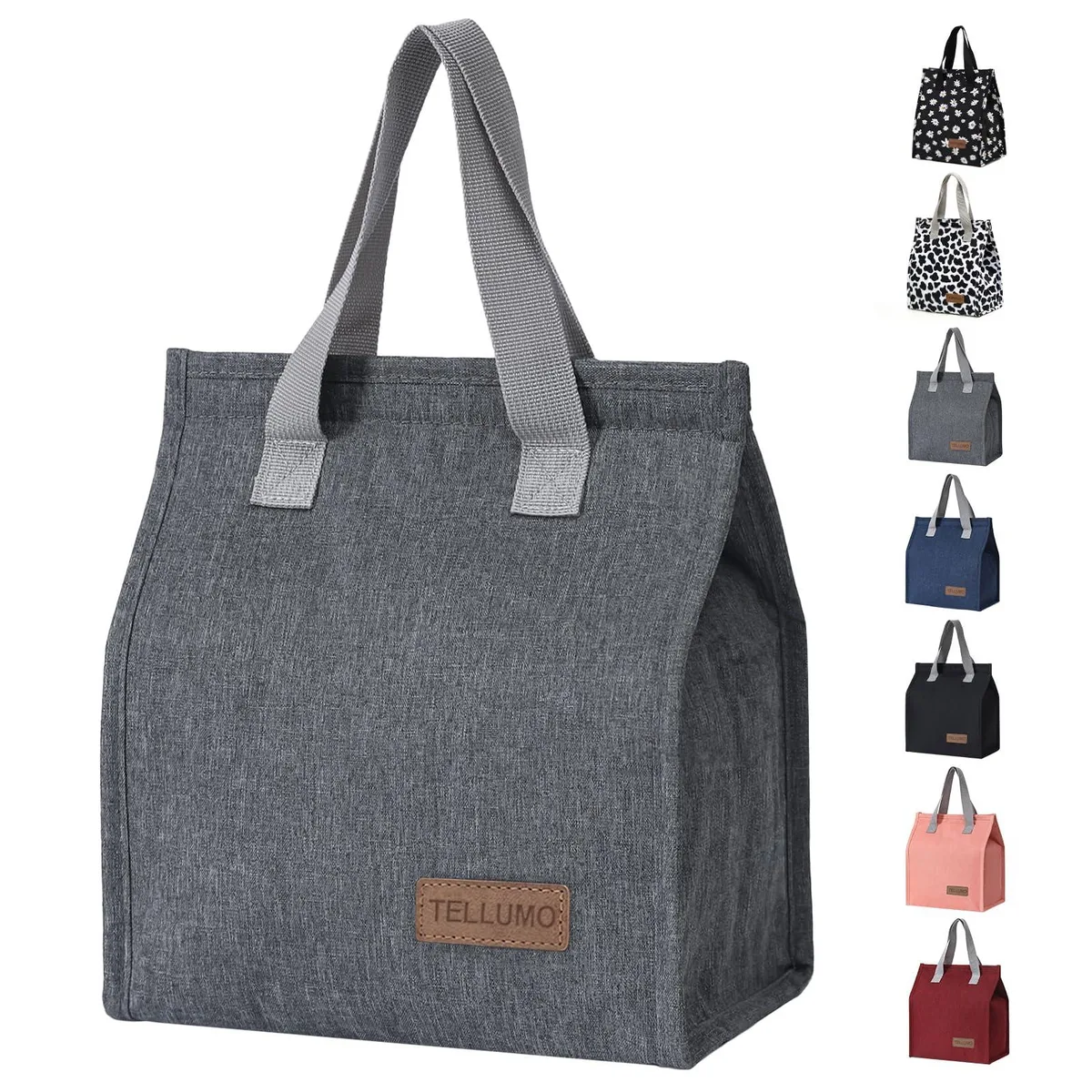 No Sew No Sew GW-2308 Large Insulated Lunch Bag Grey — product photo