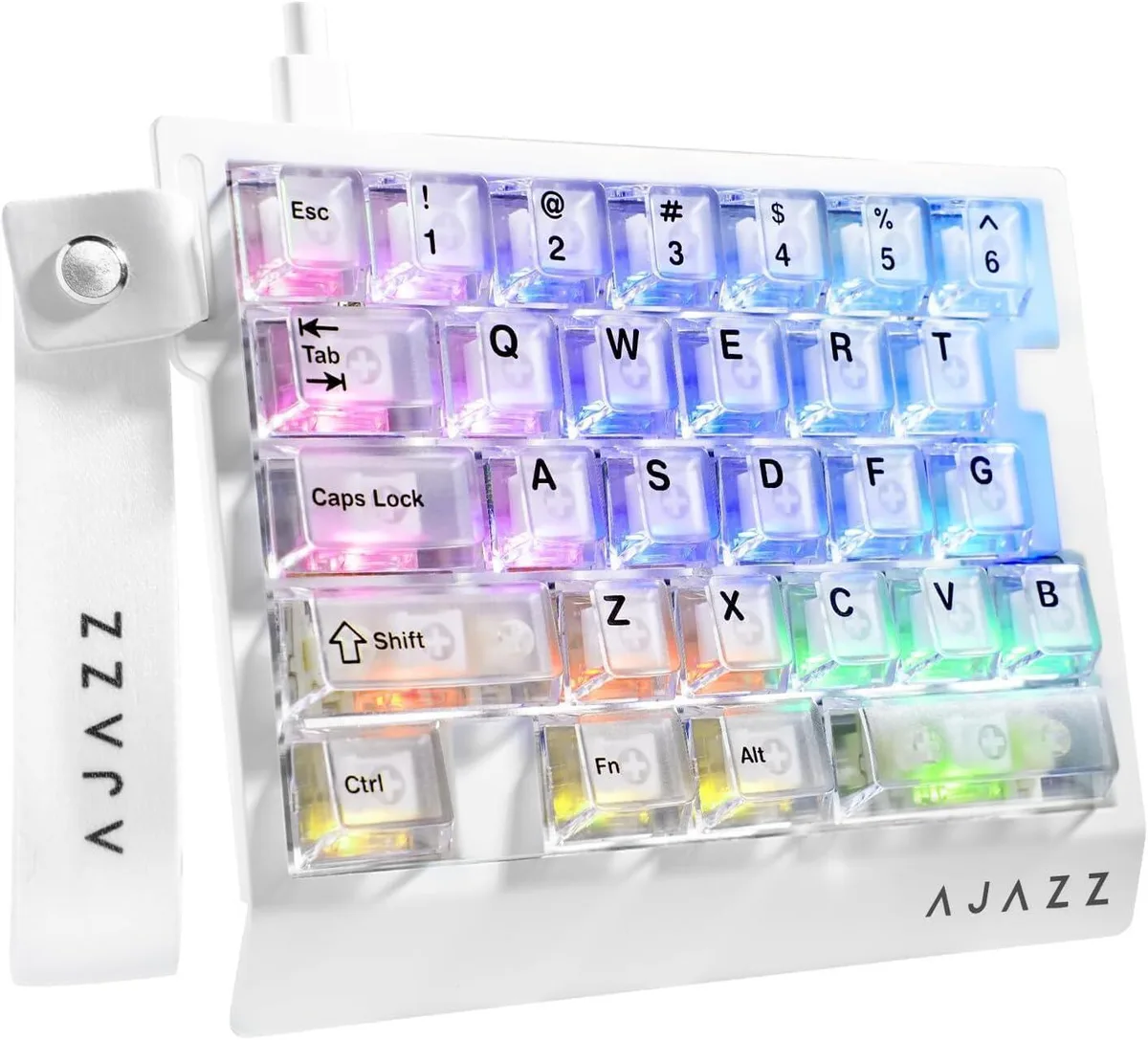  AJAZZ AK029 29-Key One-Handed Gaming Keyboard 8000Hz 0.01mm RT Magnetic Switches RGB Aluminium Wired — product photo