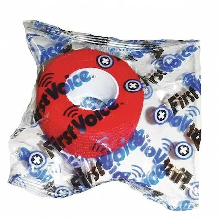 Twenty red self-adhesive bandage rolls in individual poly bags
